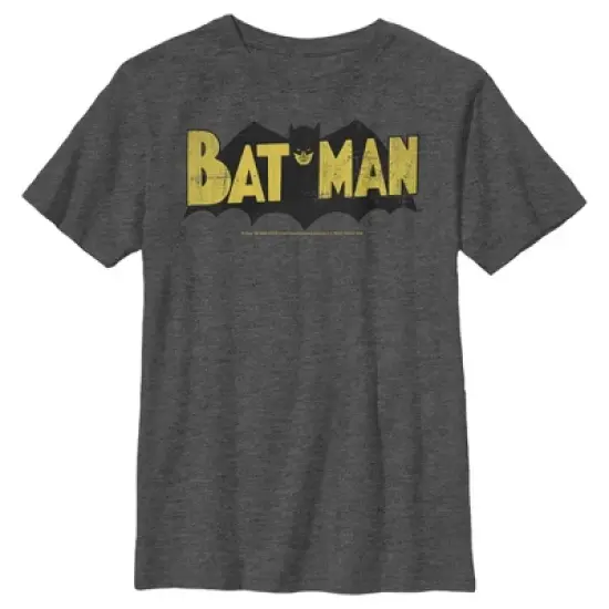 Boy's Batman Logo Vintage T-Shirt image {4}