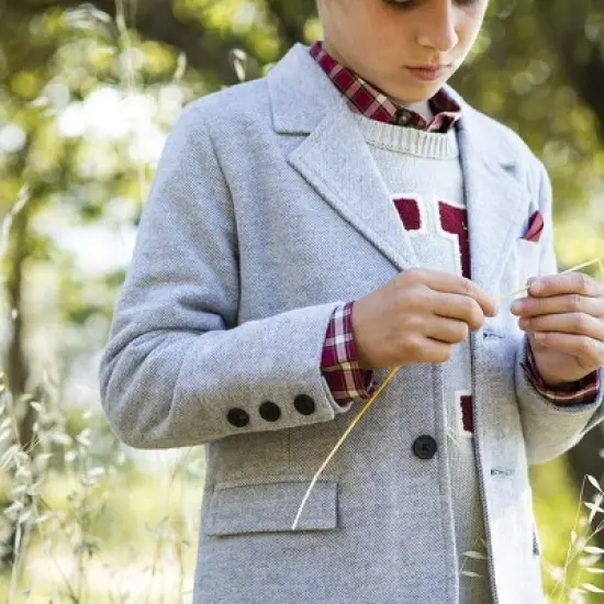 Hope & Henry Boys' Varsity Pullover Sweater, Infant image {5}