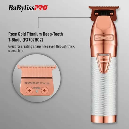 BaBylissPRO ROSEFX+ All-Metal Lithium Outlining Trimmer image {2}