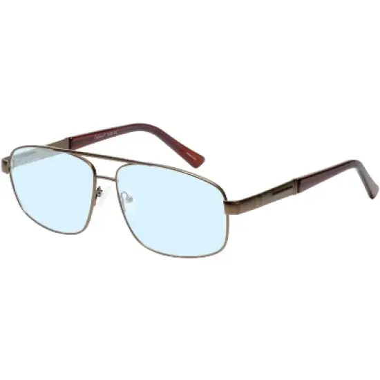 Enhance BIG&TALL EN3920 Men Blue Light Eyeglasses Shiny Dark Gunmetal Black 59mm +0.25 Custom Lens Non-Refundable image {2}