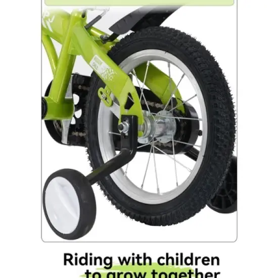 Gulches Kids Bike for 5-10 Years (39"-49" Rider Height), Steel Frame, Rear Coaster/Front V-Brake, Detachable Training Wheels image {13}
