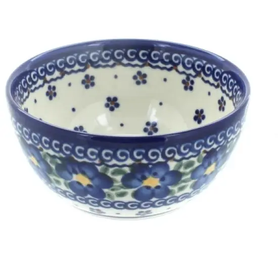 Blue Rose Polish Pottery 71 Vena Dessert Bowl image {16}