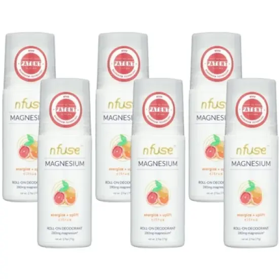 Nfuse Natural Citrus Magnesium Deodorant - Case of 6/2.7 oz image {4}