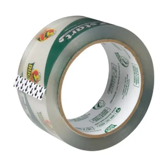 Duck EZ Start Clear Packing Tape, 4 Refill Rolls, 1.88 Inch x 55 Yards Each image {1}