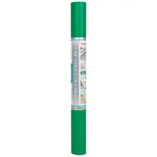 Con-Tact&reg; Brand Creative Covering&trade; Adhesive Covering, Green, 18" x 16 ft, 2 Rolls image {2}