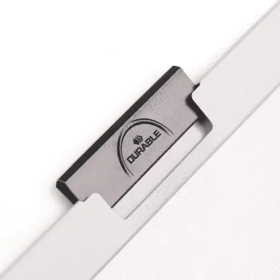 Durable DuraClip Report Cover Clip Fastener Clear/Navy 30-Sheet - 8.5" x 11" - Case of 25 image {4}