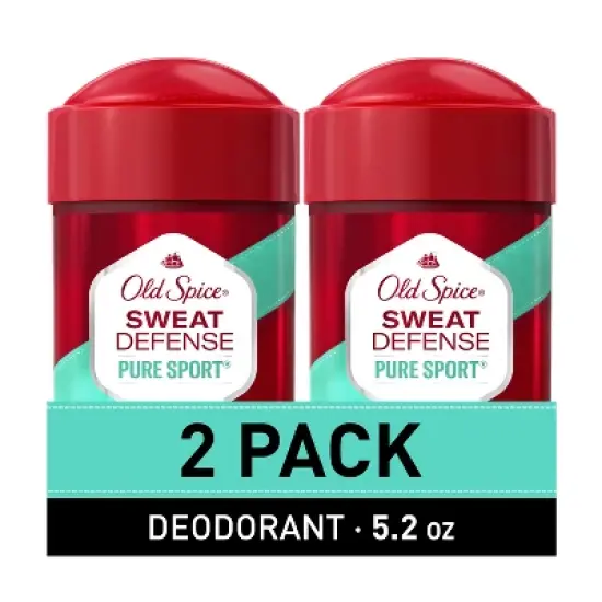 Old Spice Hardest Working Collection Sweat Defense Solid Antiperspirant & Deodorant Pure Sport Plus Twin Pack - 2.6oz image {10}