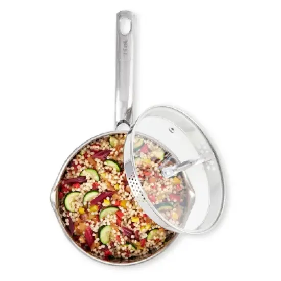 T-fal 14pc Expert Stainless Steel Cookware Set Silver. image {6}