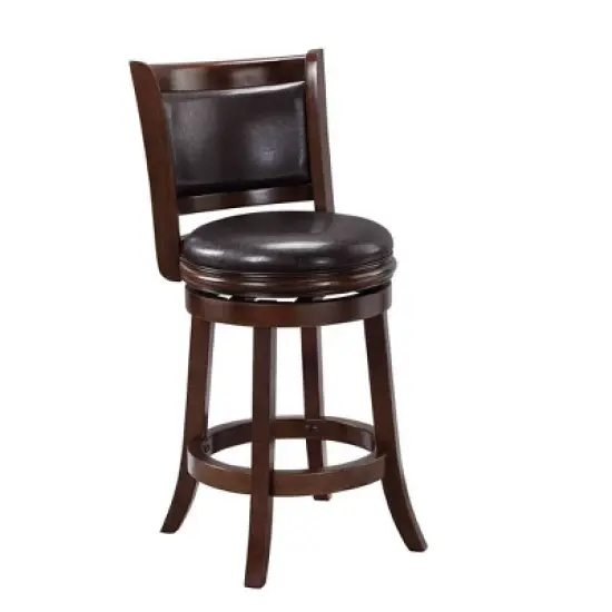 24" Augusta Swivel Counter Height Barstool Hardwood - Boraam image {14}
