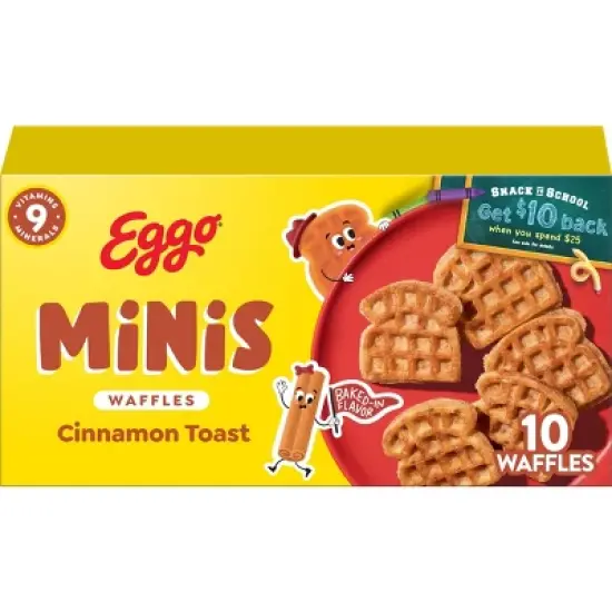 Eggo Minis Frozen Waffle Bites Cinnamon Toast - 10.75oz/10ct image {10}