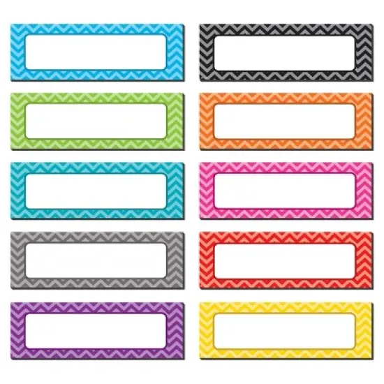 Teacher Created Resources&reg; Chevron Labels Magnetic Accents, Pack of 20 image {1}