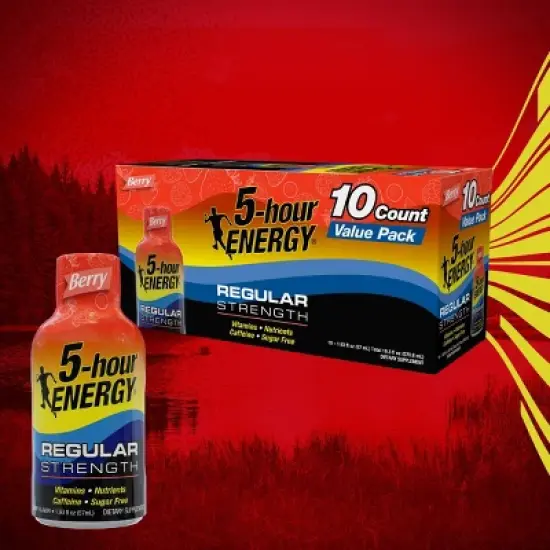 5 Hour Energy Shot Regular Strength - Berry - 1.93 fl oz/10pk image {1}
