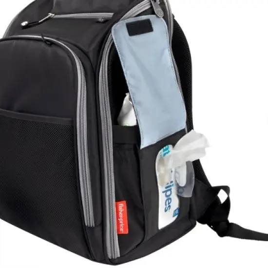 Fisher-Price Kaden Diaper Backpack - Black image {6}