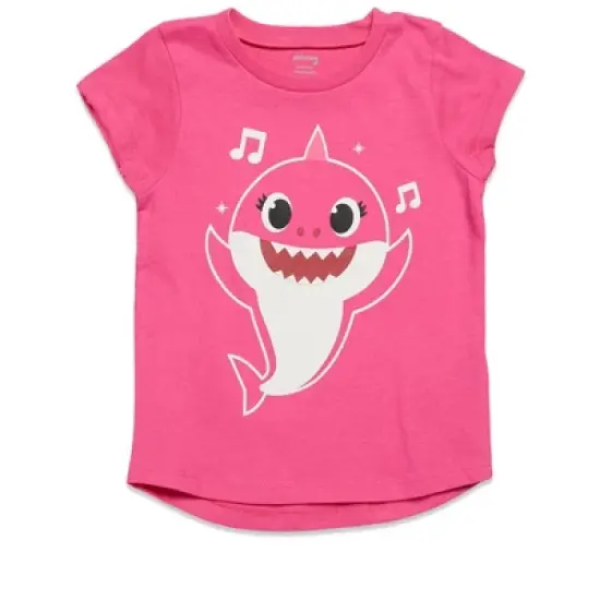 Pinkfong Baby Shark Baby Girls 3 Pack Graphic T-Shirt Pink / Yellow/ Blue  image {2}