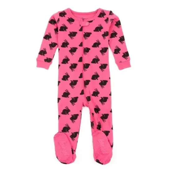 Leveret Footed Sleeper Cotton Easter Pajamas image {7}
