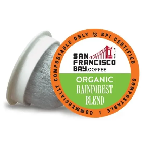 San Francisco Bay Coffee Rainforest Blend Medium Roast Coffee - 80ct image {6}