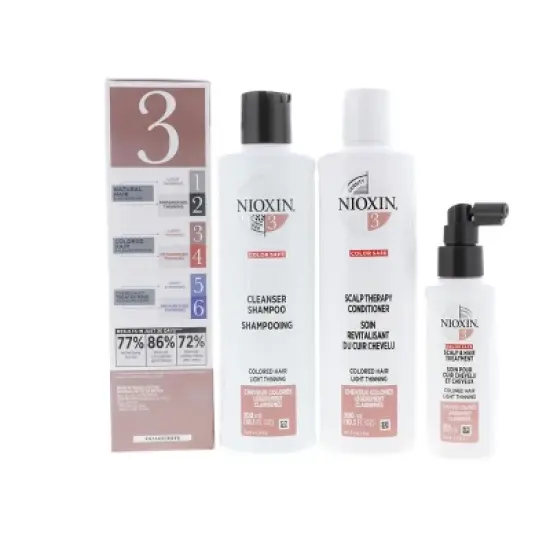 Nioxin System 3 Trio: Cleanser Shampoo 10.1 oz, Scalp Therapy Conditioner 10.1 oz, Scalp & Hair Treatment 3.38 oz image {7}