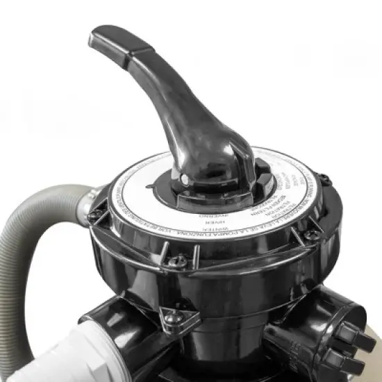 Swimline 71405 HydroTools 14" A/G 0.5 HP Sand Filter Combo Pool Cleaning System Pump for Above Ground Pools with 4 Way Function Valve - White image {1}