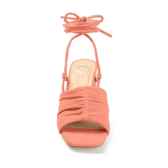 Journee Collection Womens Felisity Open Square Toe Block Heel Sandals image {5}