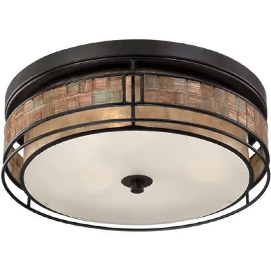 Quoizel Lighting Laguna 3 - Light Flush Mount in  Renaissance Copper image {1}