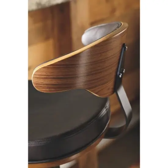 Tall Bellatier Adjustable Height Barstool Black - Signature Design by Ashley image {2}