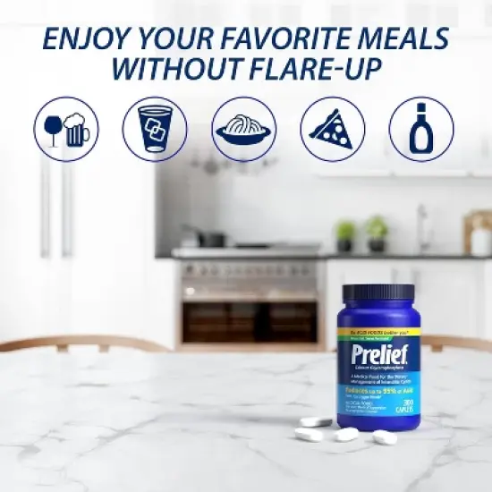 Prelief Acid Reducer 95% Heartburn Relief Dietary Supplement Caplets 300 Count image {1}