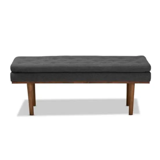 Arne Walnut Finished Bench - Baxton Studio image {1}