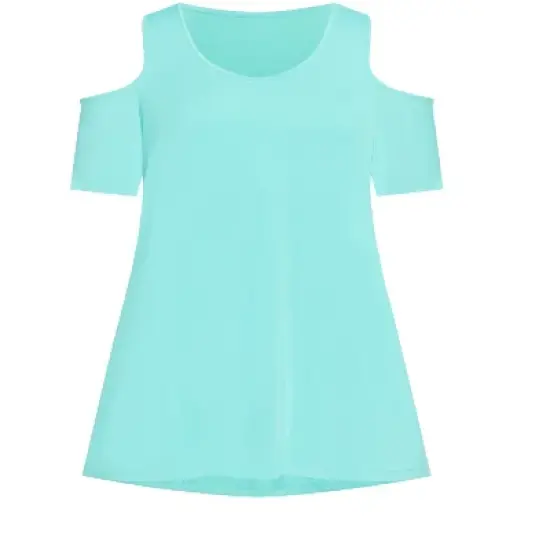 Women's Plus Size Claire Cold Shoulder Tunic  - Jade Jargon | AVENUE image {2}
