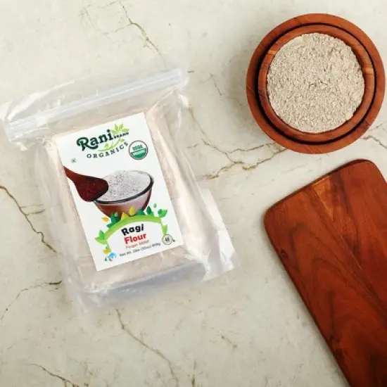 Organic Ragi (Red Millet) Flour - Rani Brand Authentic Indian Products image {1}