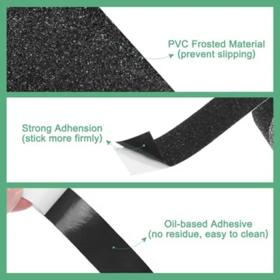 Unique Bargains PVC Non Skid Waterproof Durable Friction Tape image {1}
