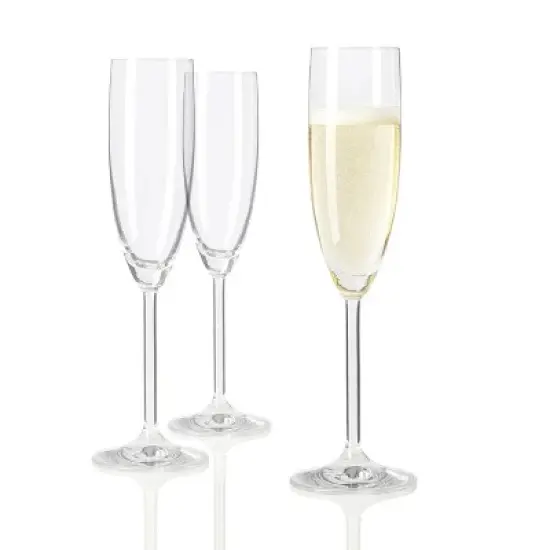 LEONARDO  Cheers Champagne Flute Glass, Set of 6, 7.4 Ounce image {2}