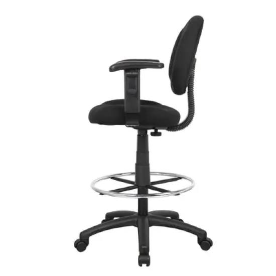 Drafting Stool with Footring and Adjustable Arms - Boss Office Products image {5}