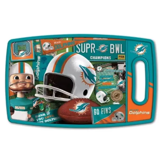 NFL Miami Dolphins Retro Series Cutting Board image {4}