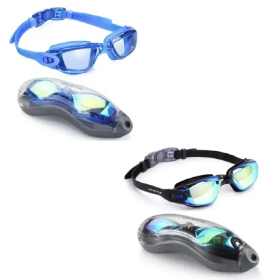 Link Active Kids Swim Goggle With Fast Clasp Technology UV Protection Leak & Fog Proof Wide View Boys & Girls Ages 3-9  2 Pack image {14}