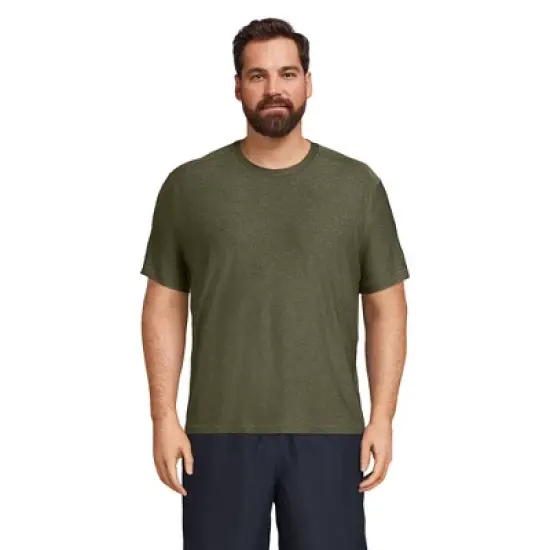 Lands' End Men's Short Sleeve Swim Tee Rash Guard image {6}