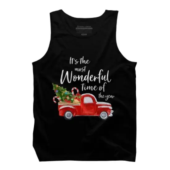Men's Design By Humans It's The Most Wonderful Time Of The Year Christmas Shirt By TEEARTLAB Tank Top image {5}