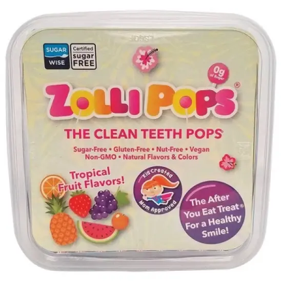 Zolli Pops Tropical Sugar Free Lollipops Candy - 16ct image {3}