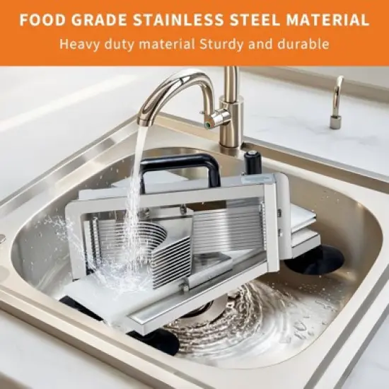 1/4"+3/8"+3/16" Stainless Steel Tomato Slicer | Heavy-Duty Commercial Manual Cutter with Non-Slip Feet | Ideal for Tomatoes image {4}