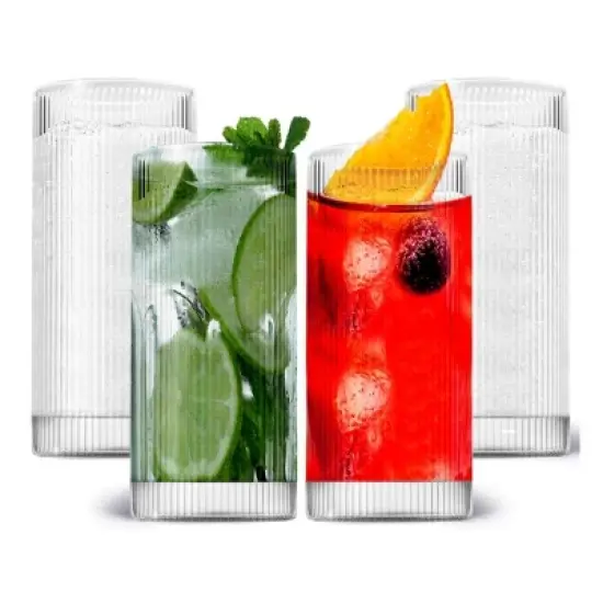 LEMONSODA Vintage Straight Line Highball 12 oz image {6}