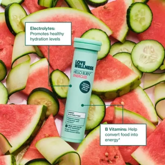 Love Wellness Hello Burn Energize Electrolyte - 12ct image {4}
