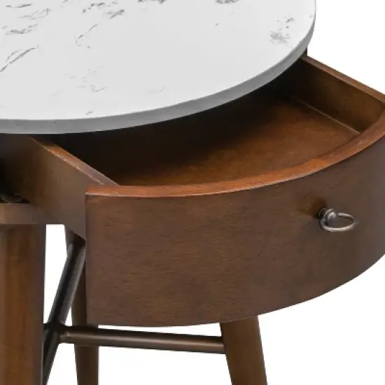 Wayne Side Table Walnut - Poly & Bark image {5}