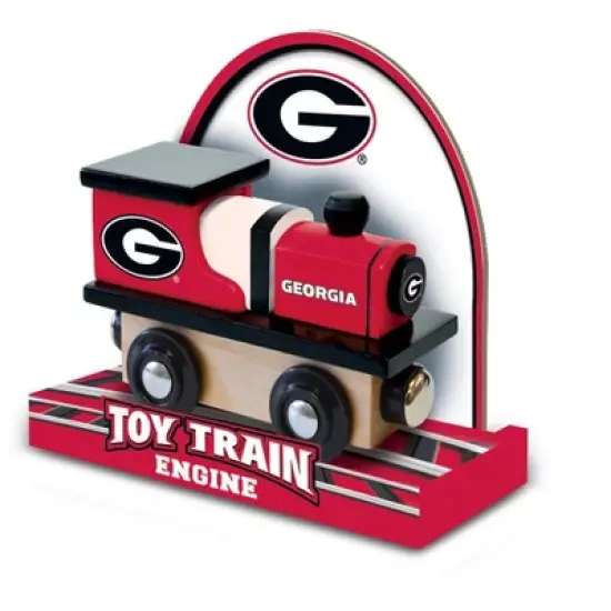 MasterPieces Officially Licensed NCAA Georgia Bulldogs Wooden Toy Train Engine For Kids image {2}