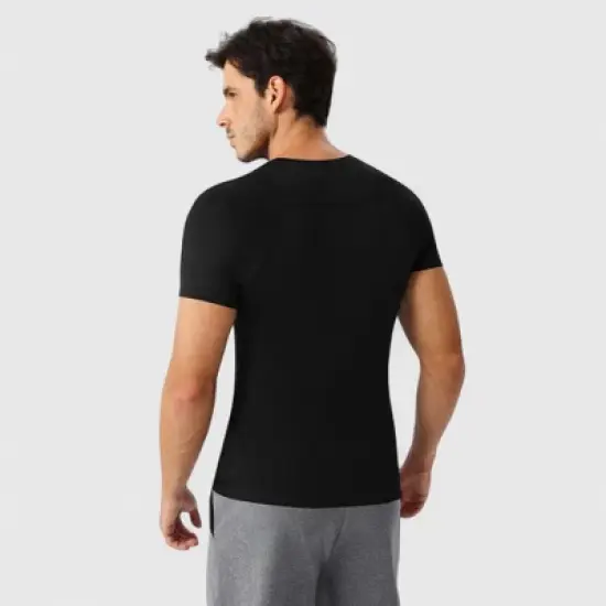 Anna-Kaci Active Men's Fitted Short Sleeve Performance T-Shirt with Stretch Fabric and Moisture-Wicking Comfort image {4}
