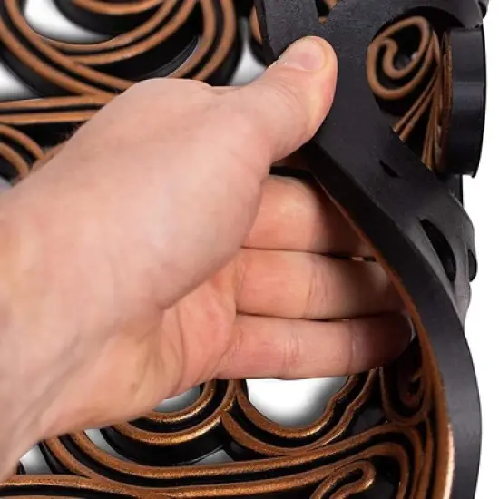 BirdRock Home Rubber Stepping Stone Tiles - 12 x 12" - Set of 3 - Copper image {2}