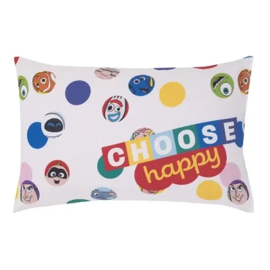 Disney Choose Happy Pixar Friends Multi-Colored 4 Piece Toddler Bed Set image {5}