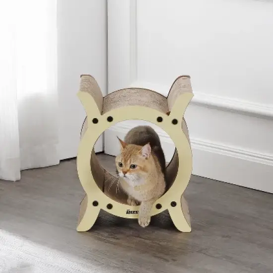 THE LICKER STORE Nyan Modern Cardboard Tunnel Cat Scratcher with Catnip image {5}