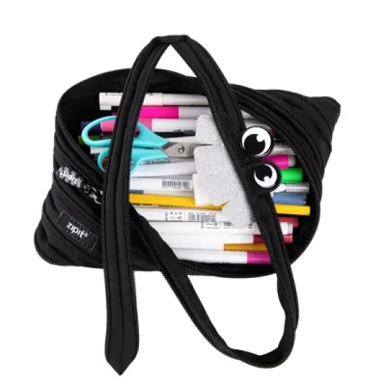 ZIPIT Party Monster Pencil Case for Kids, Black image {2}