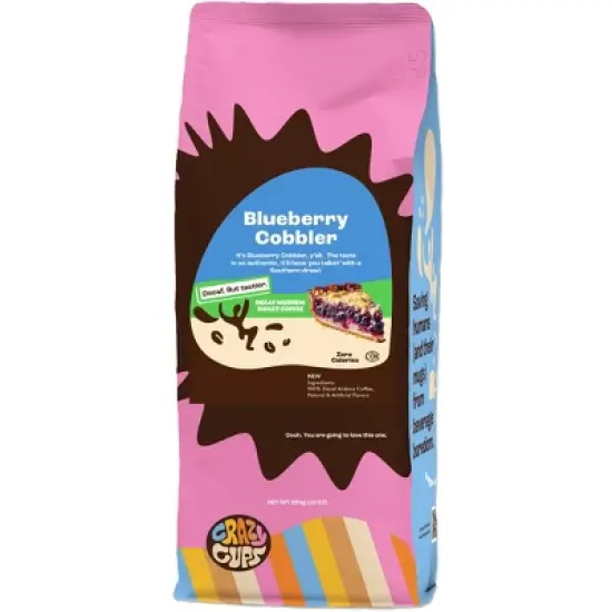 Decaf Blueberry Cobbler Flavored Ground Coffee image {3}