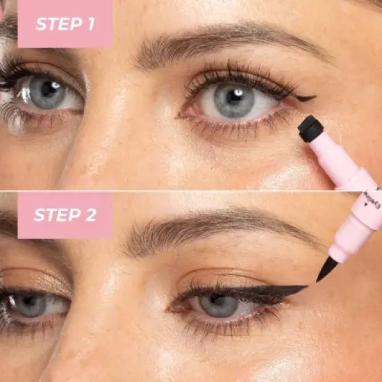 MCoBeauty Mini Winged Eyeliner - Black - 0.07oz image {3}