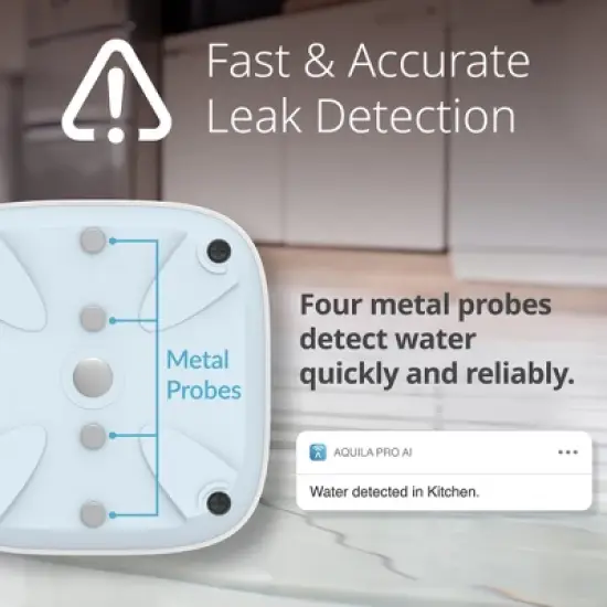 D-Link Add-on Remote Battery-Powered Water Leak Sensing Pod, Long-Range, Compatible Only with SW-A11KT, Single and Multi-Pack (SW-A2) image {6}